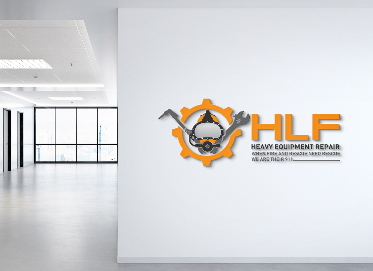 Logo Design by Deziners Zone for HLF Heavy Equipment Repair | Design #26343407