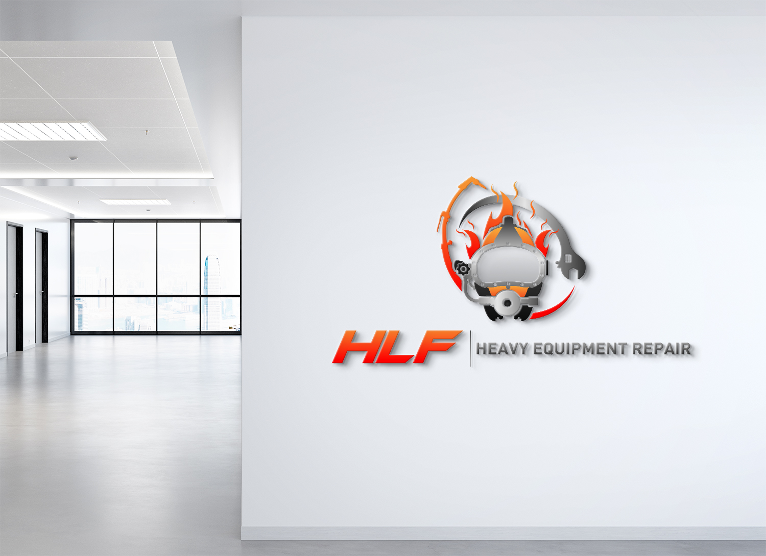 Logo Design by Deziners Zone for HLF Heavy Equipment Repair | Design #26363615