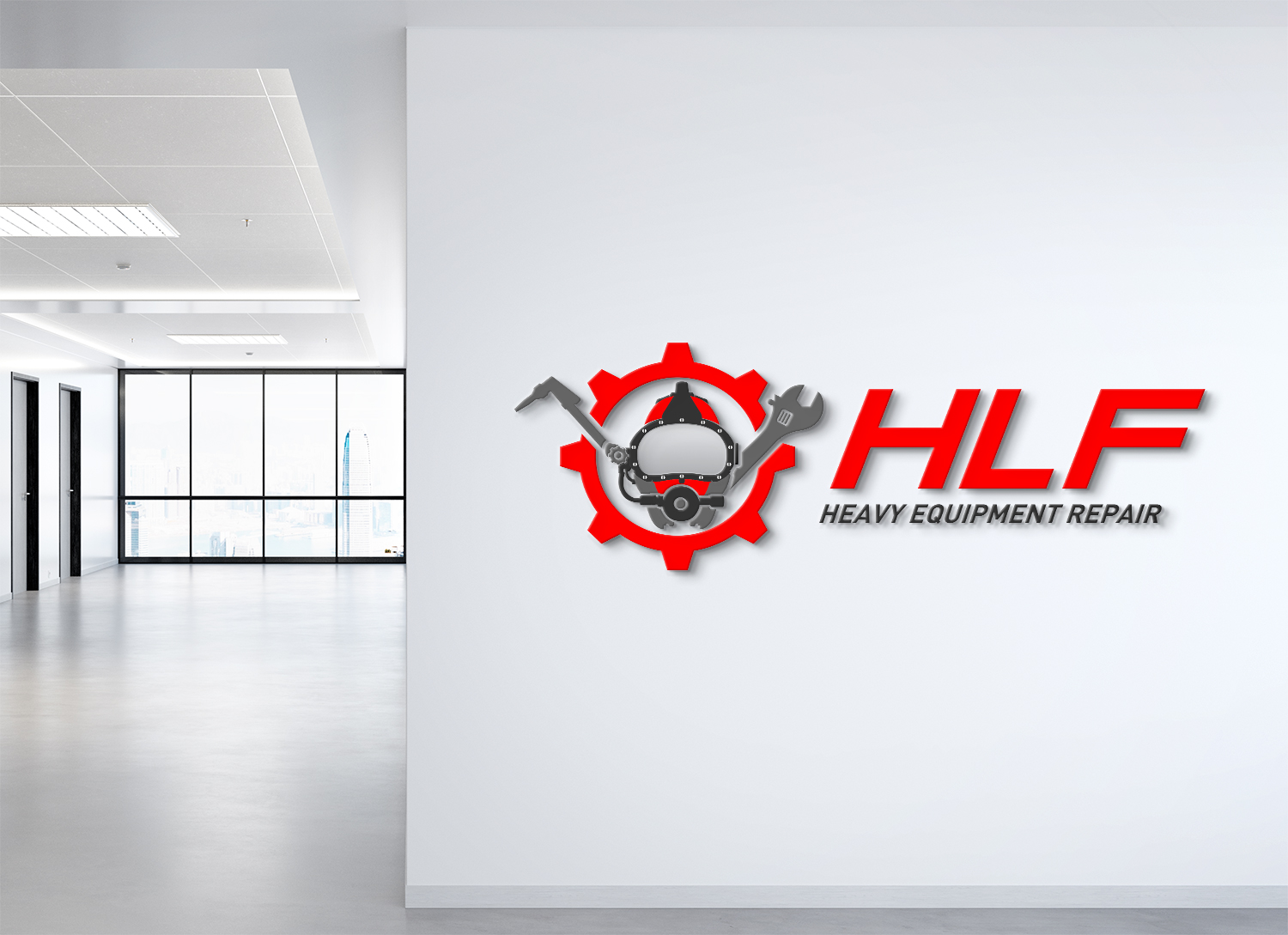 Logo Design by Deziners Zone for HLF Heavy Equipment Repair | Design #26363617