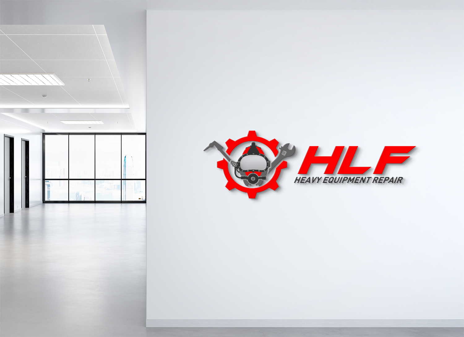 Logo Design by Deziners Zone for HLF Heavy Equipment Repair | Design #26428806