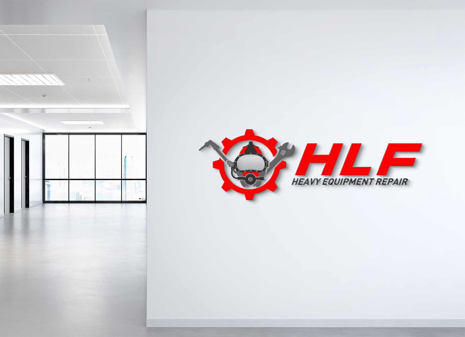 Logo Design by Deziners Zone for HLF Heavy Equipment Repair | Design #26428809