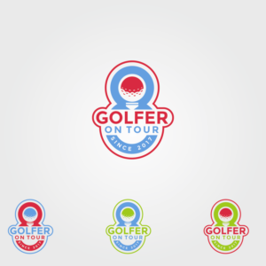 Golfer on Tour | Since 2017 / | Logo Design by Kelvin-Kranj
