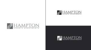 Hampton Courts Apartments | Logo Design by jaime.sp