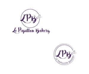 "LPB" and "Le Papillon Bakery" | Logo Design by makerlogoz