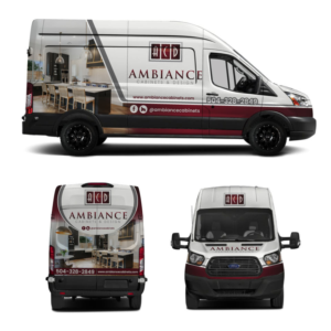 Kitchen Cabinet Company Van Wrap / Partial Wrap with Spot Graphics | Car Wrap Design by Yoga Tri