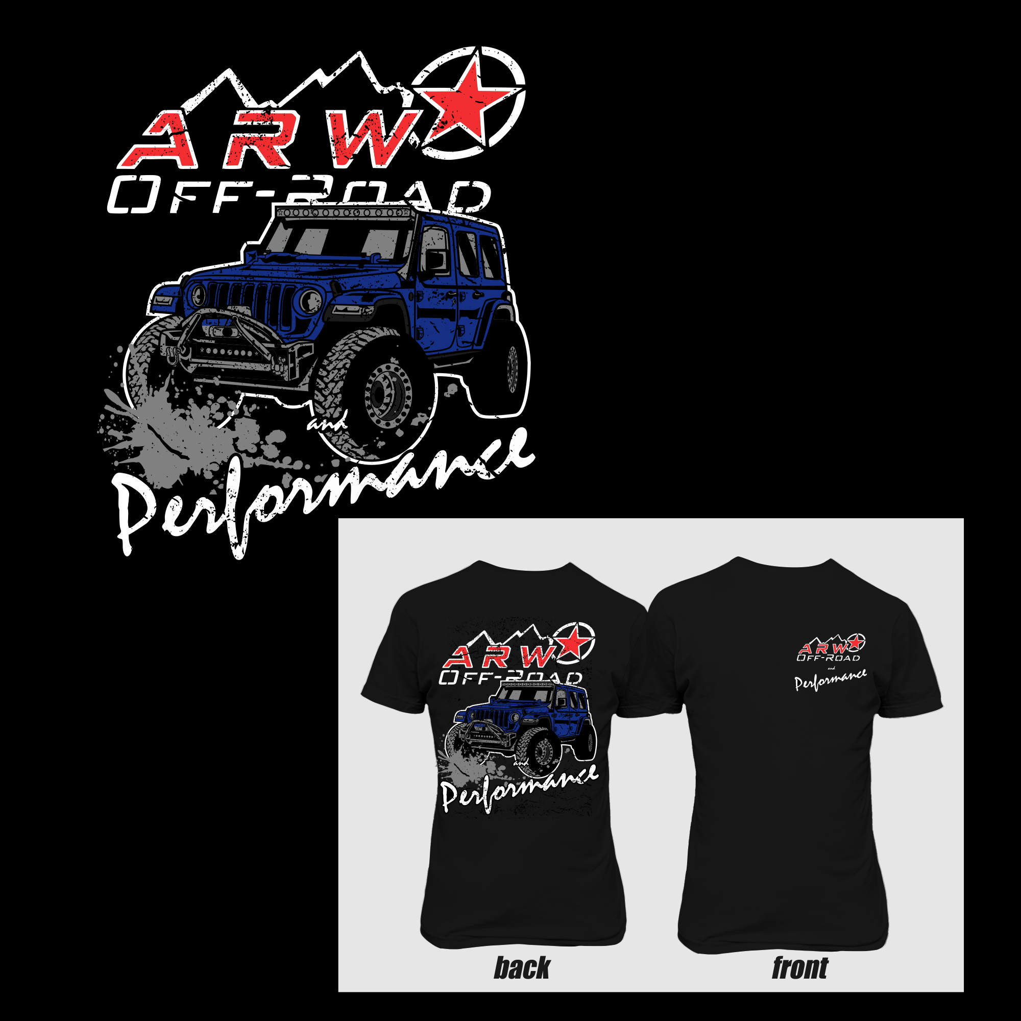 T-shirt Design by Devondad for ARW Offroad & Performance | Design #26363430