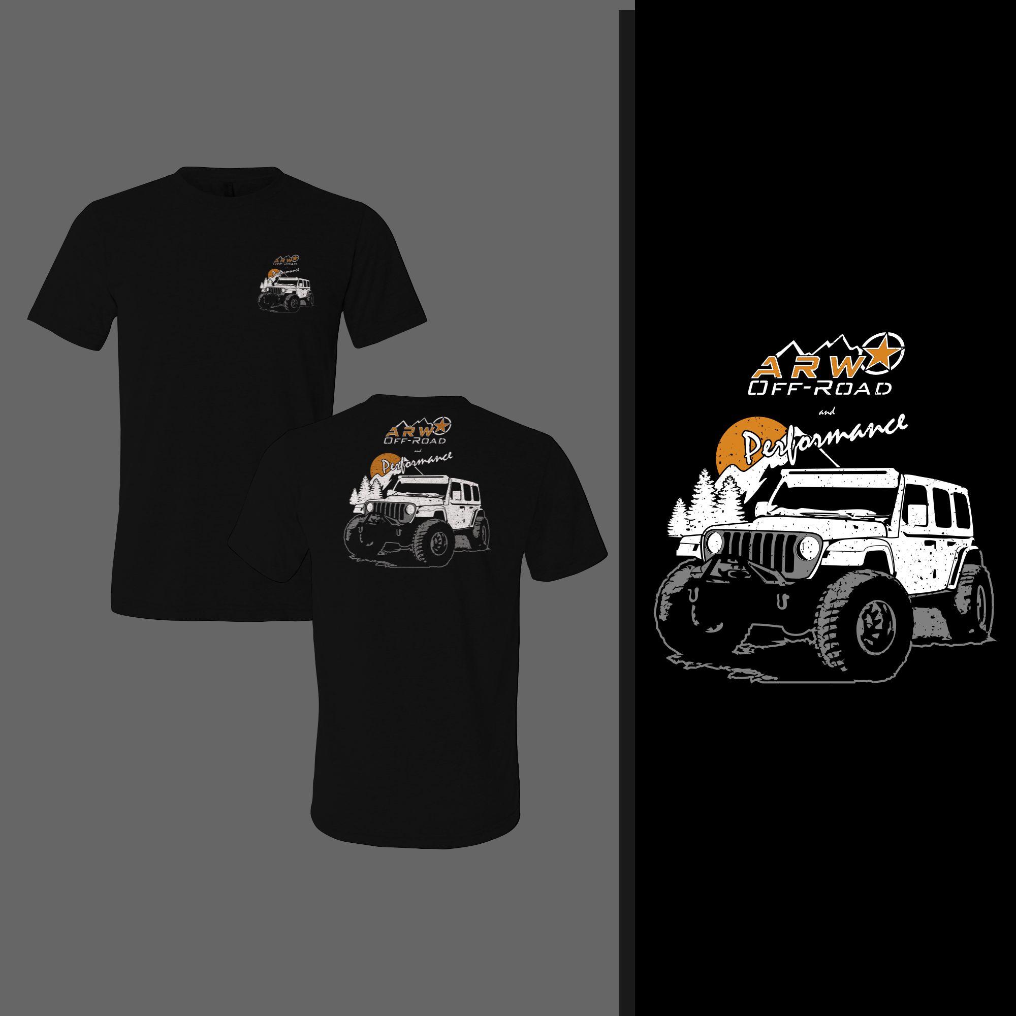 T-shirt Design by CREARTIVE for ARW Offroad & Performance | Design #26351680