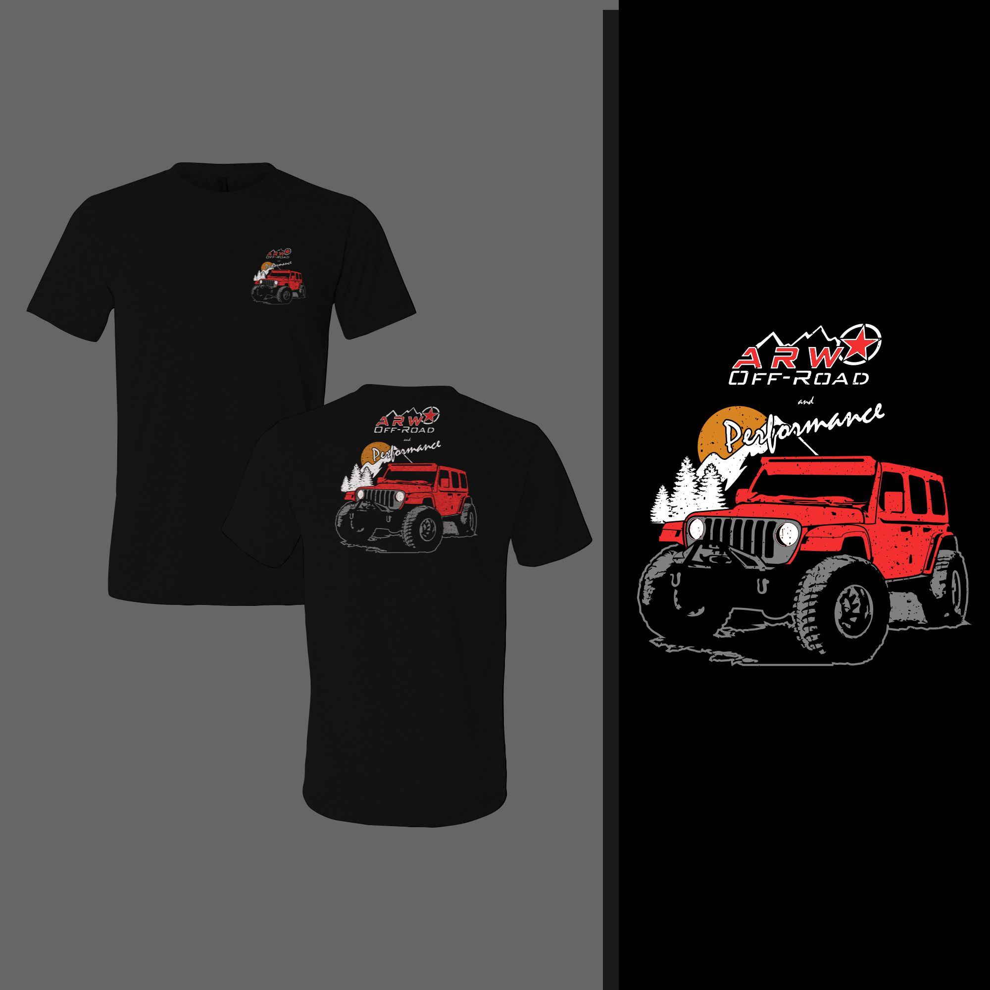 T-shirt Design by CREARTIVE for ARW Offroad & Performance | Design #26361122