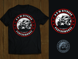 ARW Offroad & Performance  - Jeep shop t-shirt | Diseño de Camiseta por mithunpopey