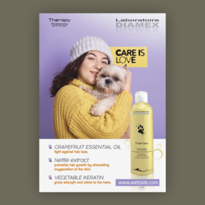 THERAPY ANTI HAIR LOSS SHAMPOO FOR DOGT | Design de Flyer par umesh mahale