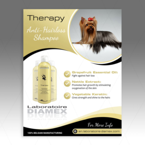 THERAPY ANTI HAIR LOSS SHAMPOO FOR DOGT | Design de Flyer par DA.