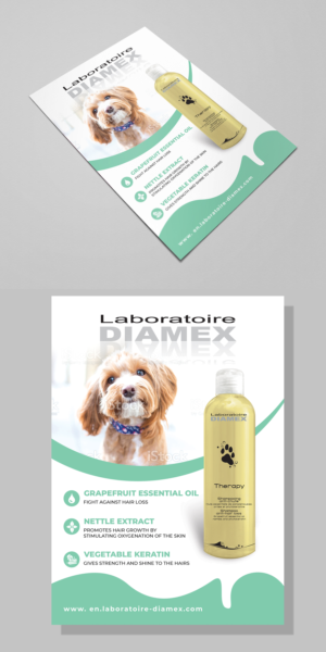 THERAPY ANTI HAIR LOSS SHAMPOO FOR DOGT | Design de Flyer par BLUE WINGS
