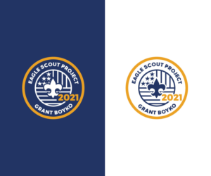 Eagle Scout Project (top of logo, instead of "Live Scouting's Adventure") Grant Boyko (bottom of logo, instead of "National Jamboree") Year on Logo 2021 (instead of 2017) | Diseño de Logo por Art Lancer