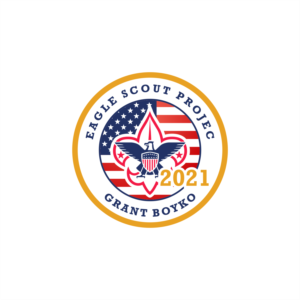 Eagle Scout Project (top of logo, instead of "Live Scouting's Adventure") Grant Boyko (bottom of logo, instead of "National Jamboree") Year on Logo 2021 (instead of 2017) | Logo Design by ThiagoB