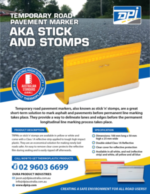 Traffic product supplier - Temporary Raised Pavement Markers | Flyer Design by rkailas
