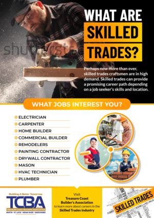 Home builders association trying to recruit young adults to consider careers in the skilled trades | Grafik-Design von creative.SB