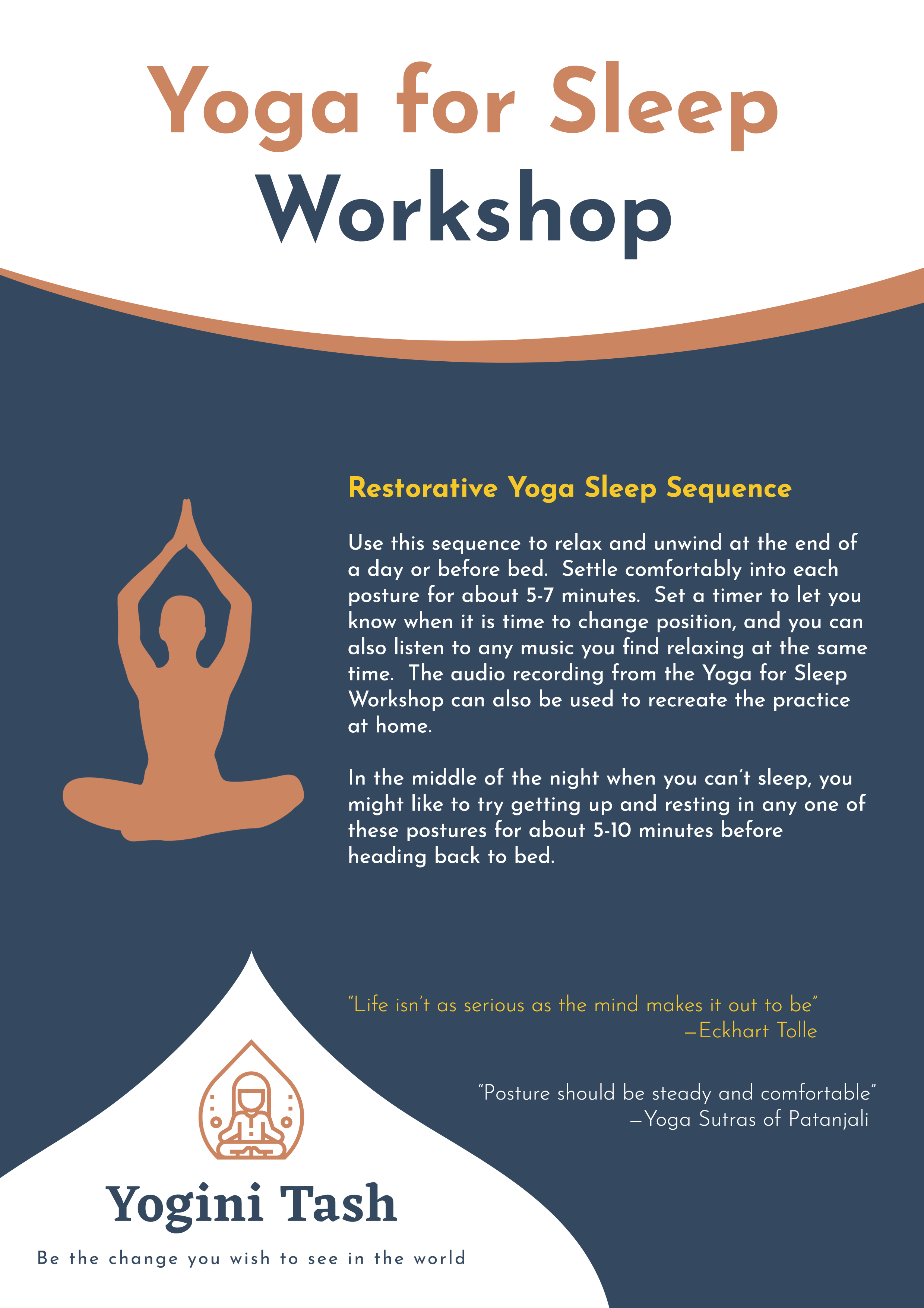 Flyer Design by Hristo Itchov for Yogini Tash | Design #26367061