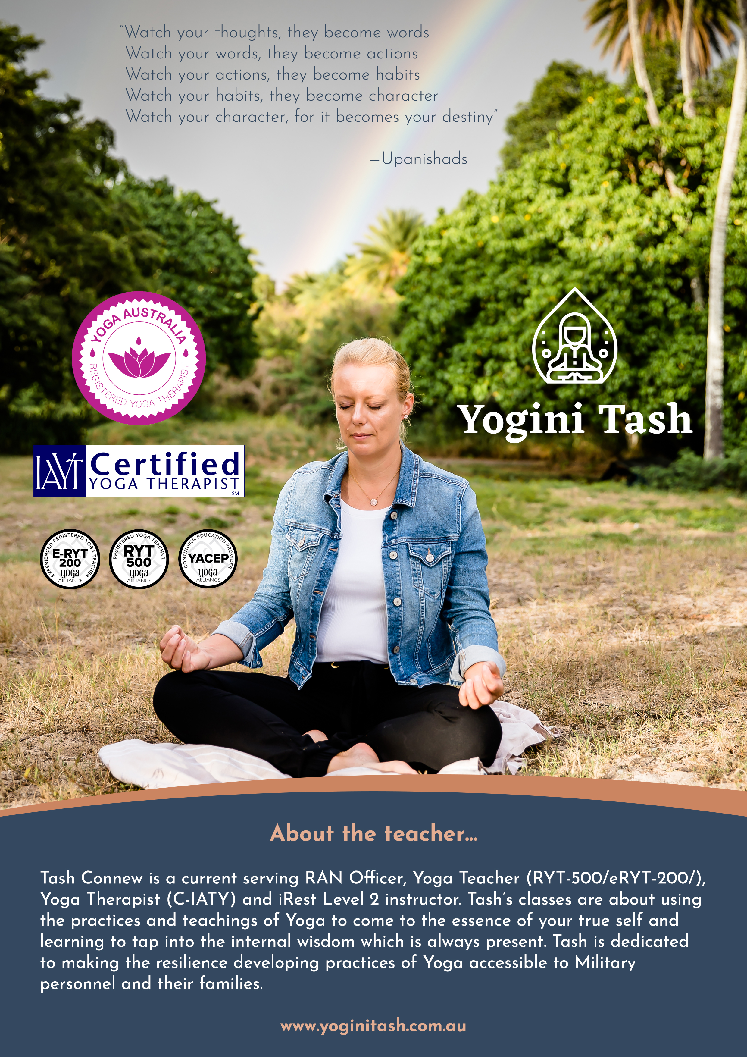 Flyer Design by Hristo Itchov for Yogini Tash | Design #26367773