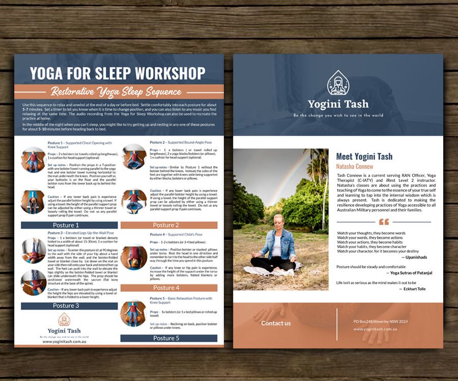 Flyer Design by Schöpfer for Yogini Tash | Design #26356040