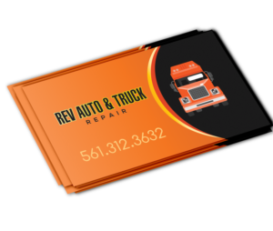 REV AUTO & TRUCK REPAIR | Business Card Design by Expert Designer