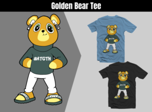 Golden Teddy Bear Sprit Animal | Diseño de Camiseta por Tomi Ax
