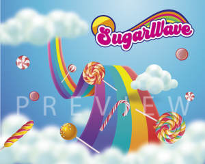 Sugar Wave CANDY Photo wall | Diseño de Camiseta por Alaya