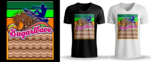Sugar Wave CANDY Photo wall | Diseño de Camiseta por Al Pech