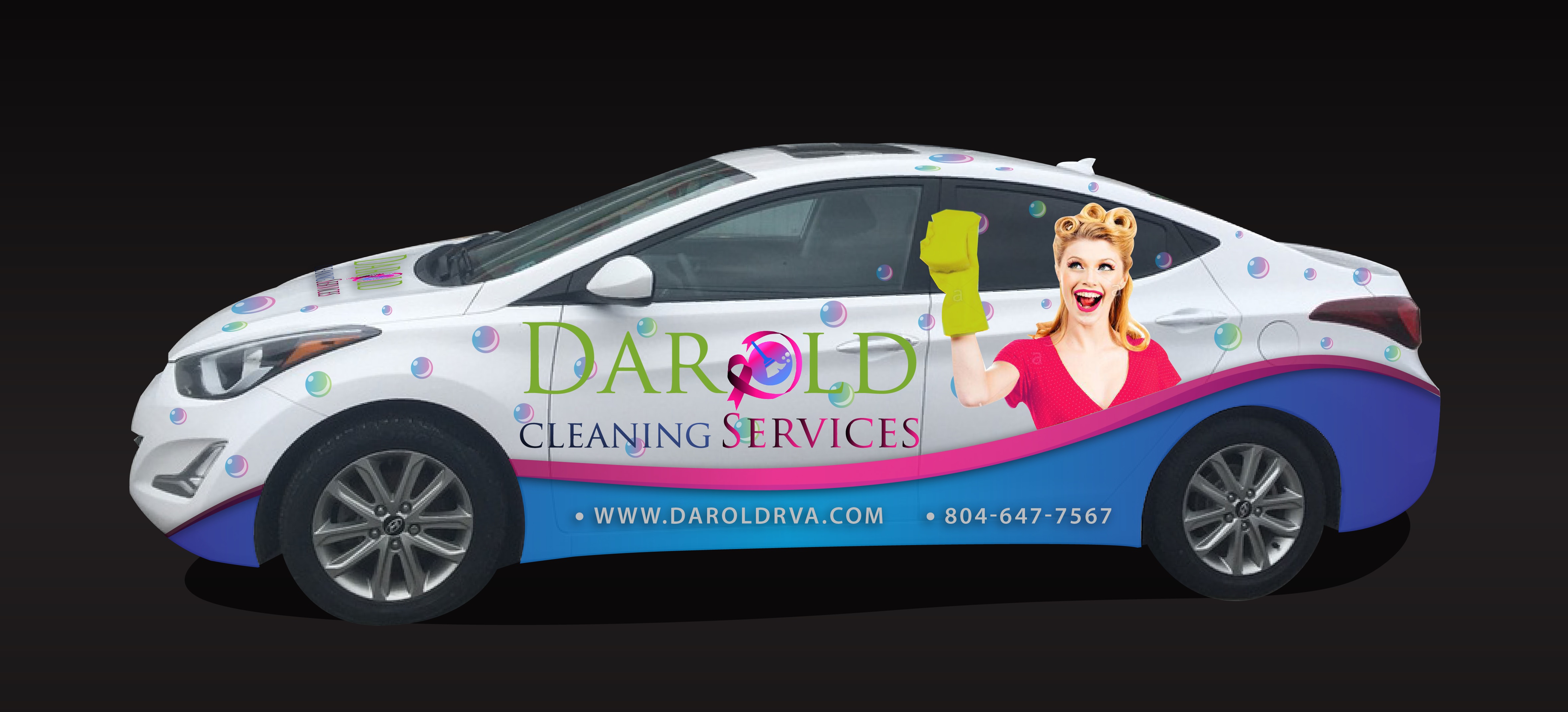 Diseño de Rotulación de Vehículo por Kira Graphics para DA ROLD CLEANING SERVICE | Diseño #26374355