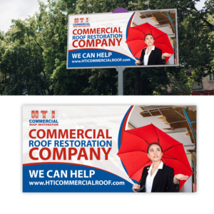Billboard Design by debdesign for HTI Commercial Roof Restoration.com | Design: #26363489