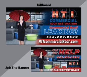 Billboard Design by Deziners Zone for HTI Commercial Roof Restoration.com | Design: #26365220
