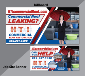 Billboard Design by Deziners Zone for HTI Commercial Roof Restoration.com | Design: #26365223