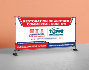 Diseño de Cartelera por Aura:) para HTI Commercial Roof Restoration.com | Diseño #26394847
