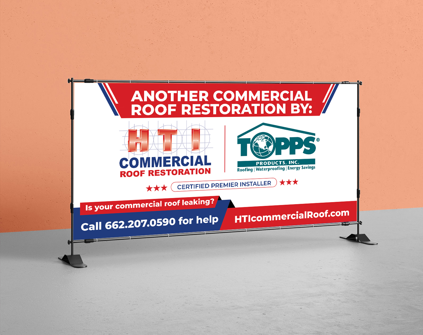 Billboard Design by Aurora:) for HTI Commercial Roof Restoration.com | Design #26401137