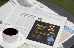 Thank you to community for voting us one of the best of | Zeitungsanzeige-Design von creative.visuals