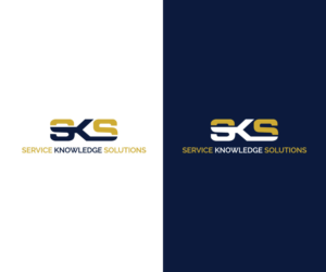 SKS is the symbol. Underneath state: Service Knowledge Solutions | Logo Design by uitaki