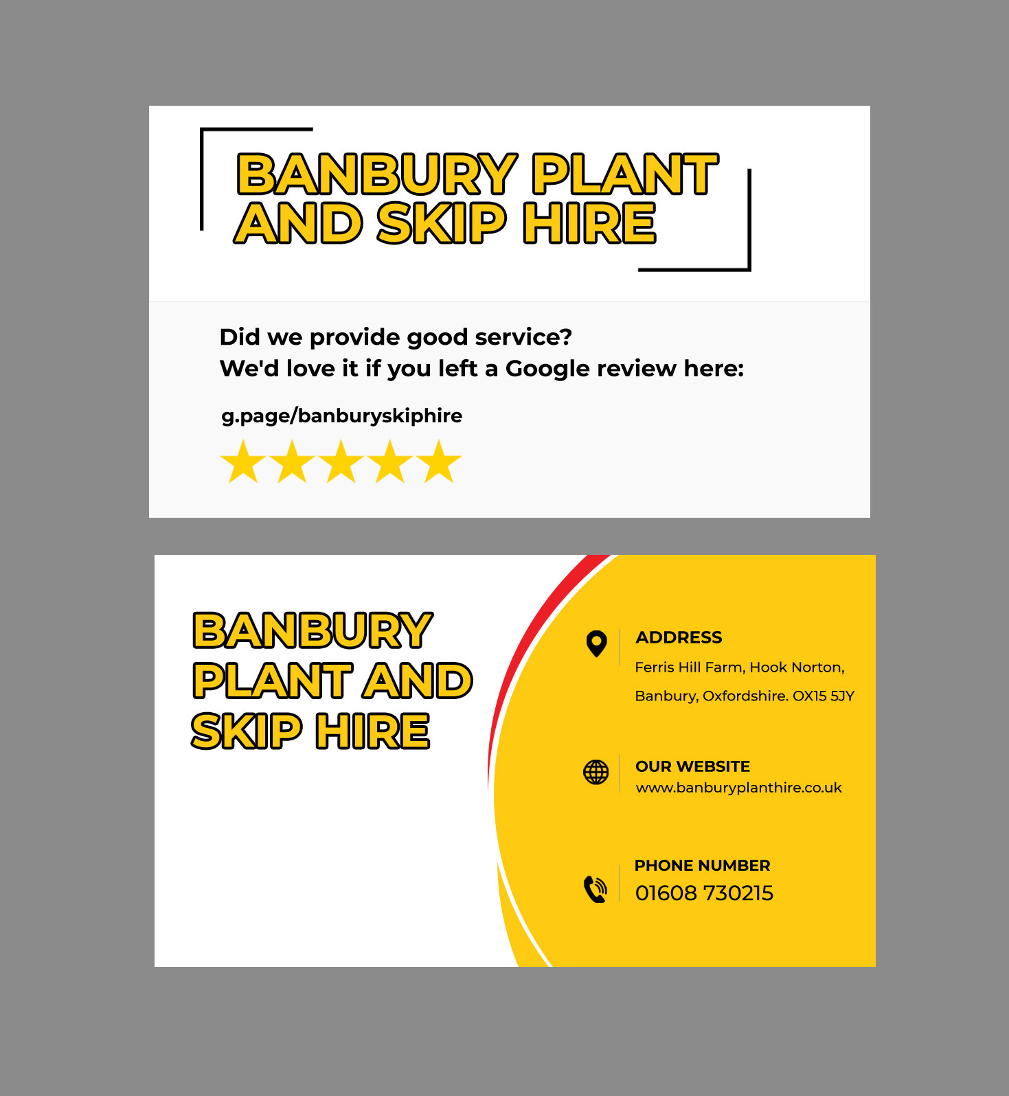 Serious, Bold, Waste Management Business Card Design for a Company by