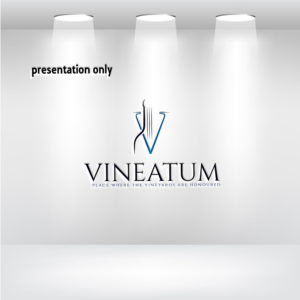 The company name VINEATUM with an appropriate icon device  label. The words ‘place where the vineyards are honoured’ can be added | Diseño de Logo por uitaki