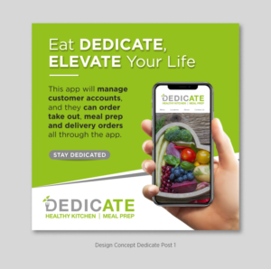 NEW APP LAUNCH FOR HEALTHY CONCEPT RESTAURANT | Graphic Design by D Creative