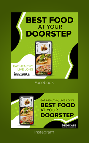NEW APP LAUNCH FOR HEALTHY CONCEPT RESTAURANT | Graphic Design by Rickyy