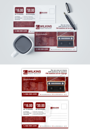 Postcard Design by debdesign for Wilkins Radio Network | Design: #26365228