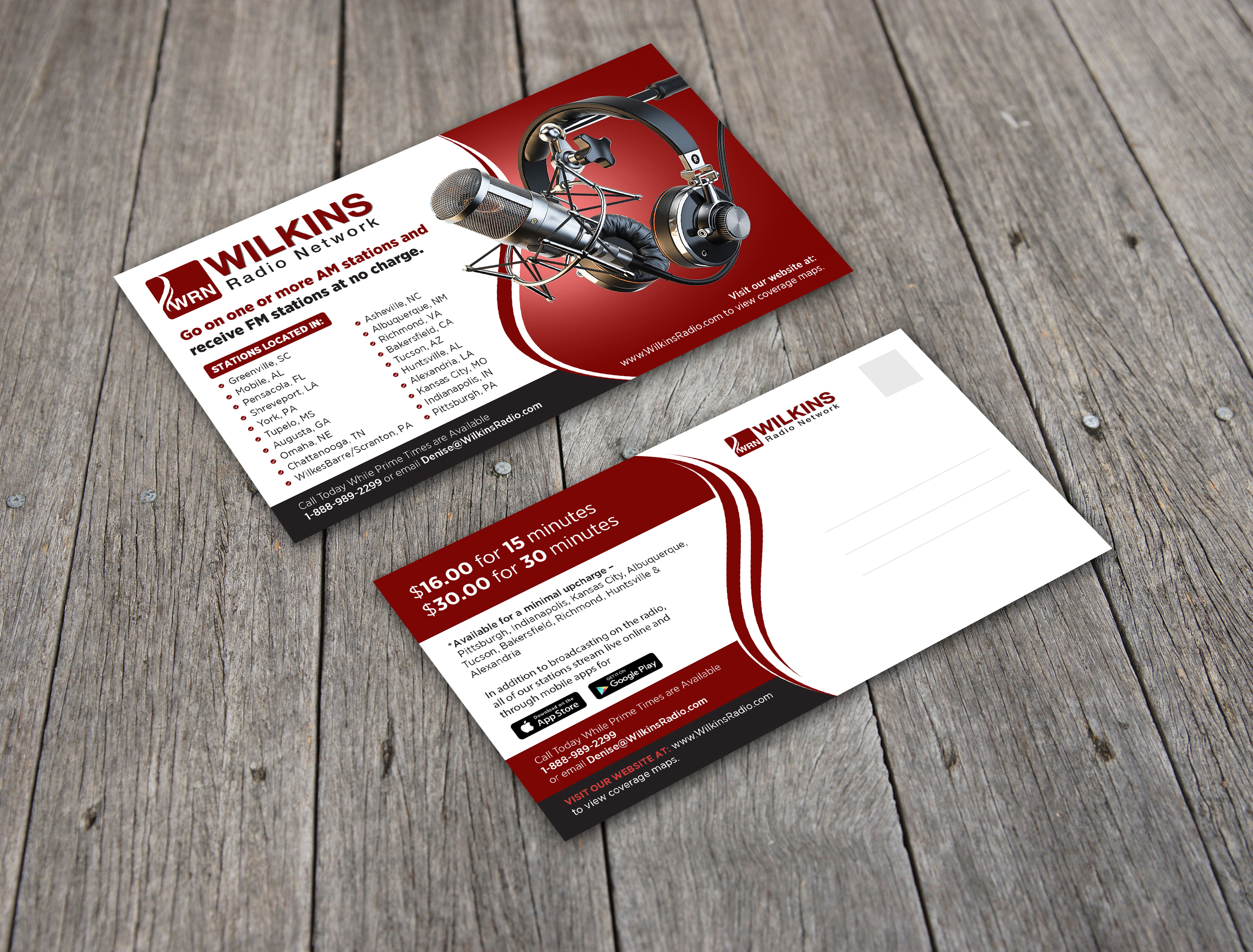 Diseño de Postal por GraphicsGuru para Wilkins Radio Network | Diseño #26372271