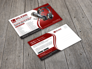 Postcard Design by GraphicsGuru for Wilkins Radio Network | Design: #26381895