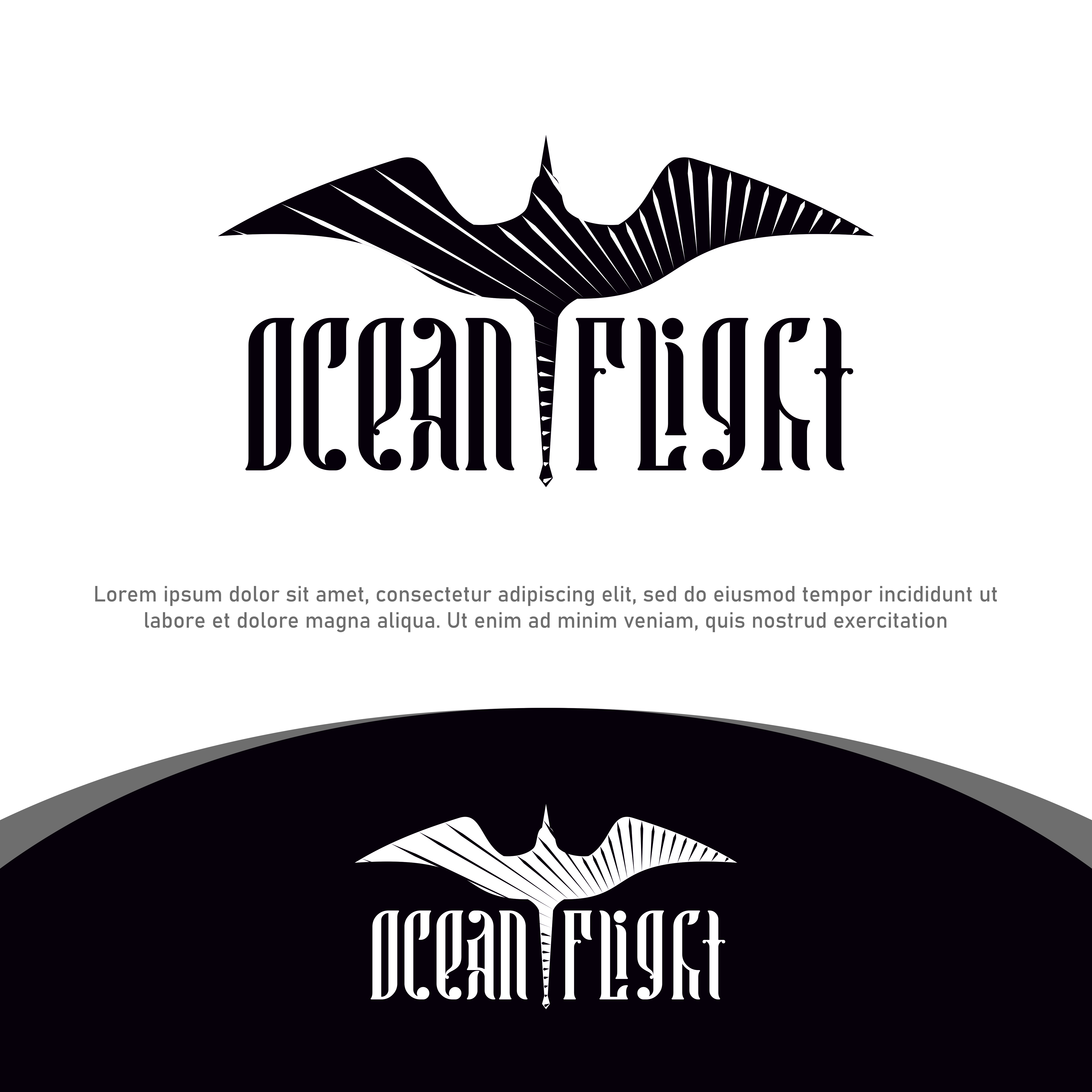 Logo Design by 4AD for Ocean Flight | Design #26367304