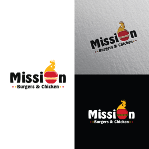 Mission Burgers & Chicken | Logo Design by Iris 3