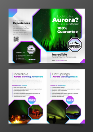 Broschüren-Design von ecorokerz für Aurora in Alaska | Design #26364893
