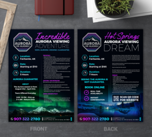 Brochure Design by SAI DESIGNS for Aurora in Alaska | Design: #26364388