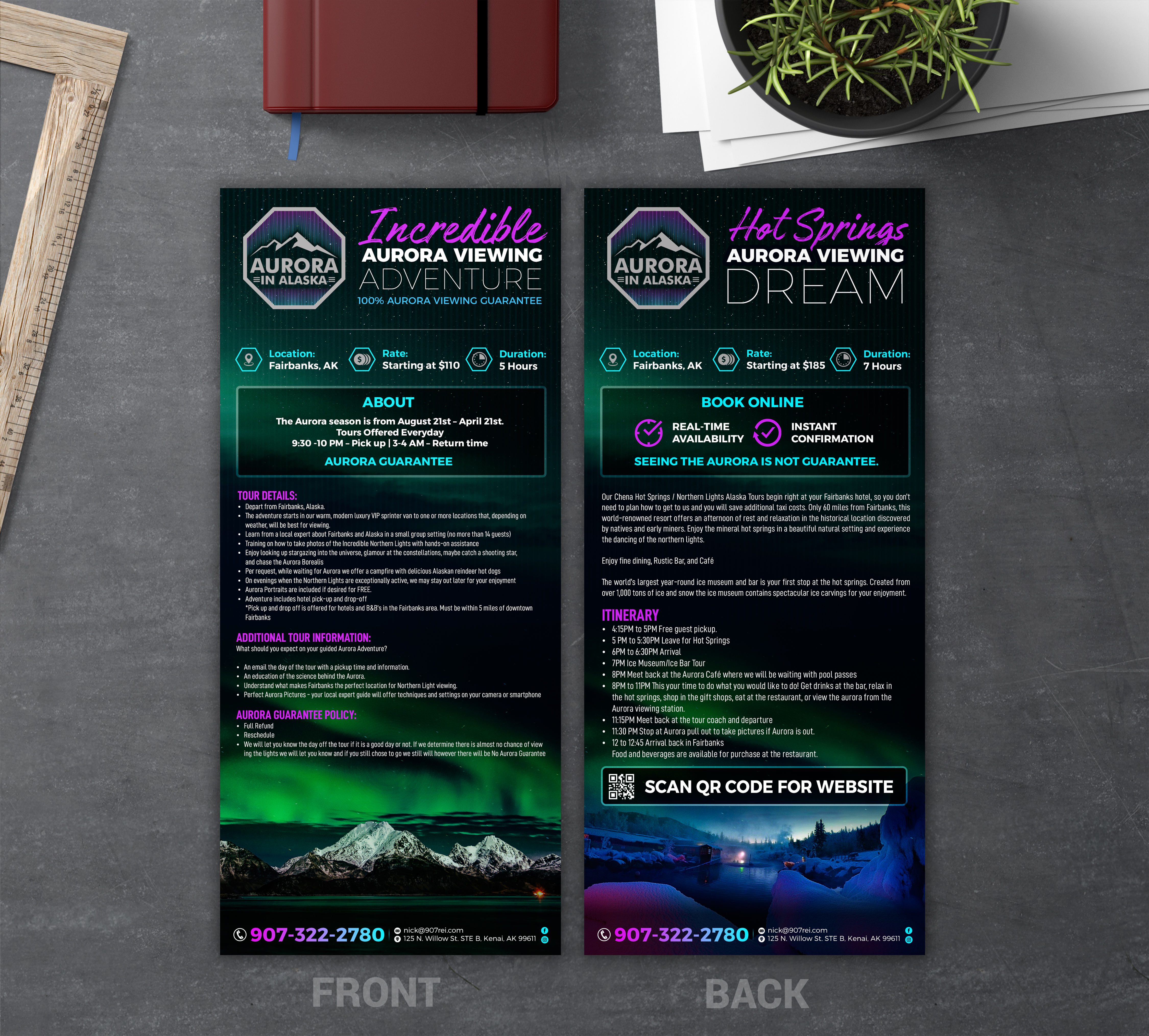 Brochure Design by SAI DESIGNS for Aurora in Alaska | Design #26369253