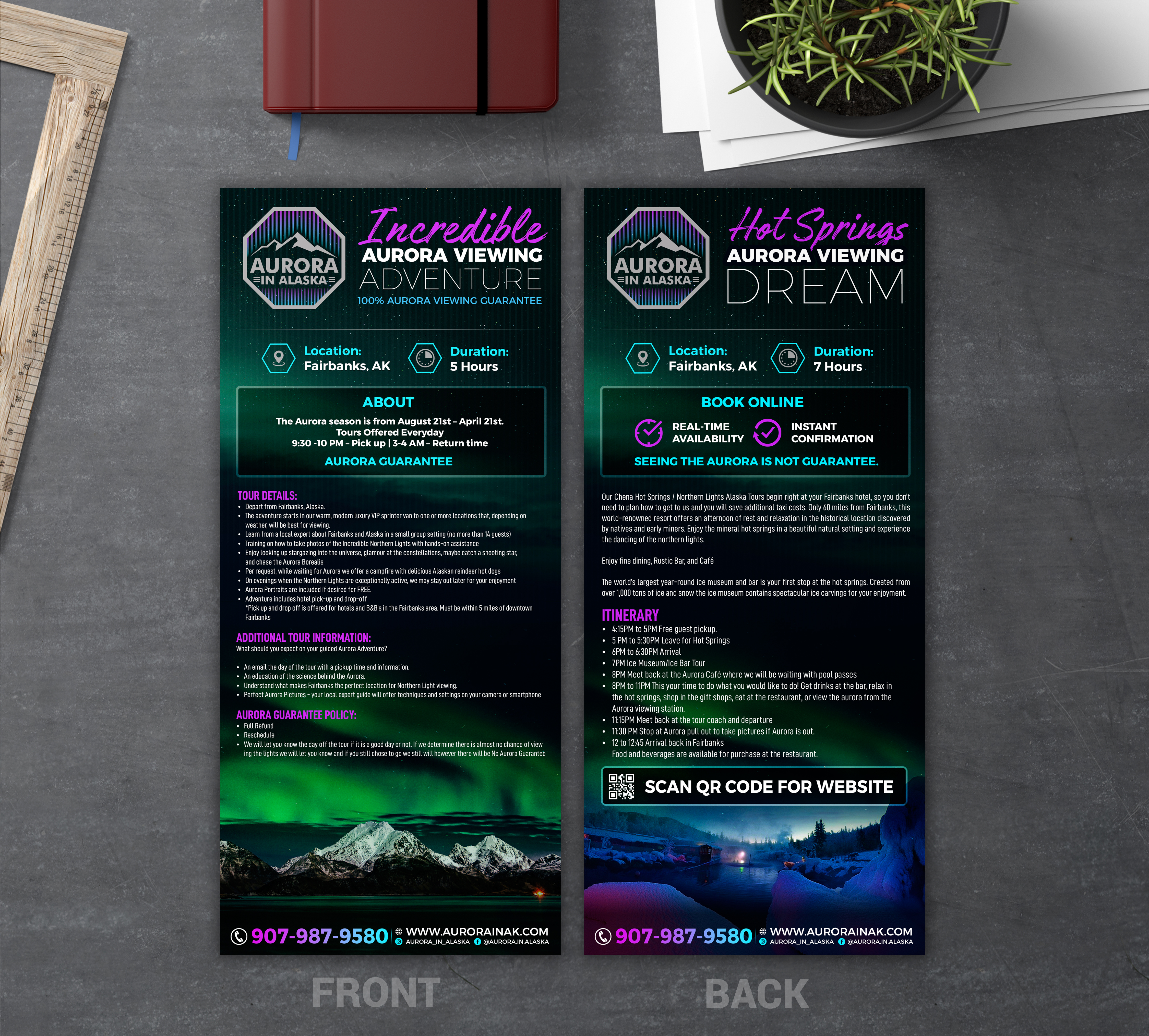 Brochure Design by SAI DESIGNS for Aurora in Alaska | Design #26395191
