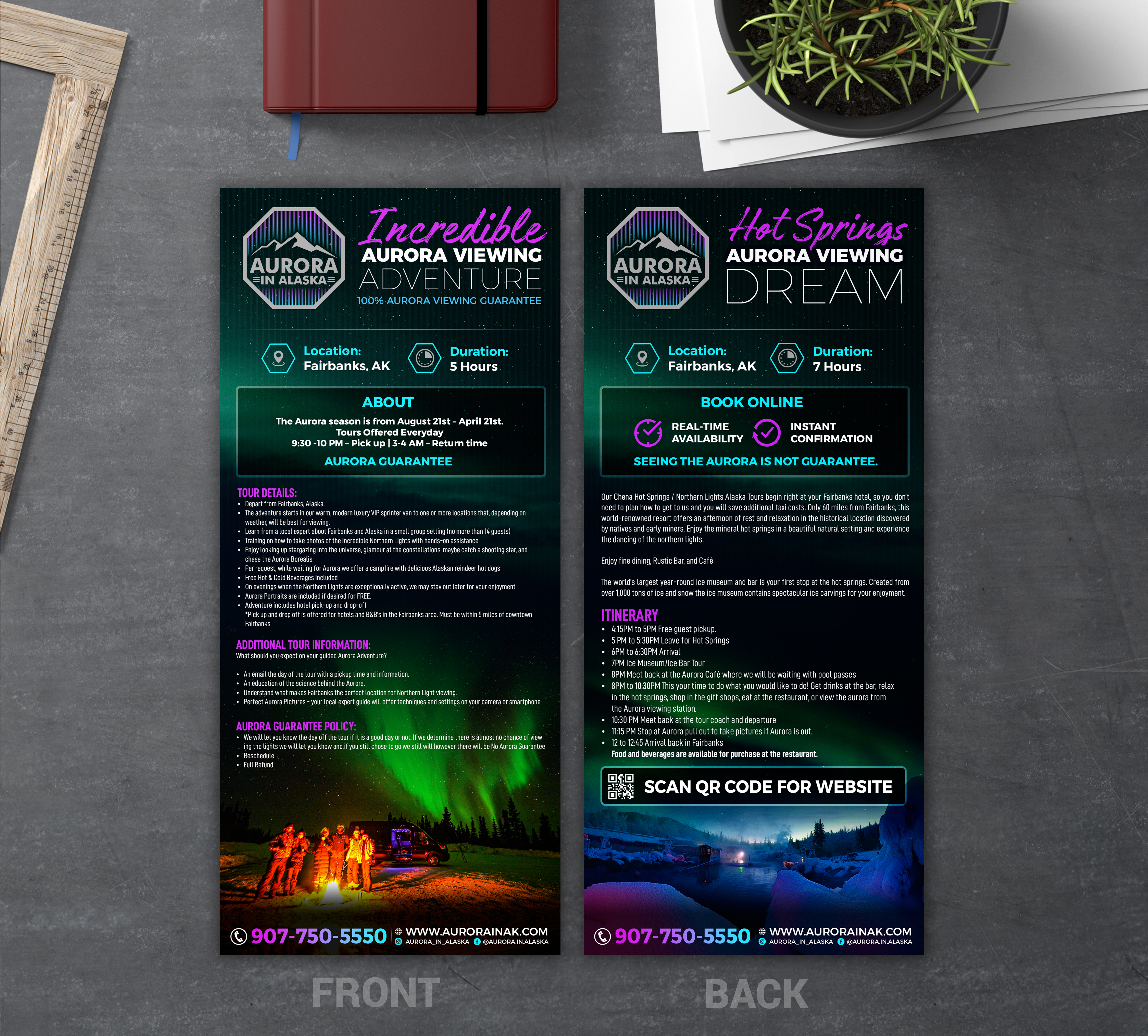 Brochure Design by SAI DESIGNS for Aurora in Alaska | Design #26502329