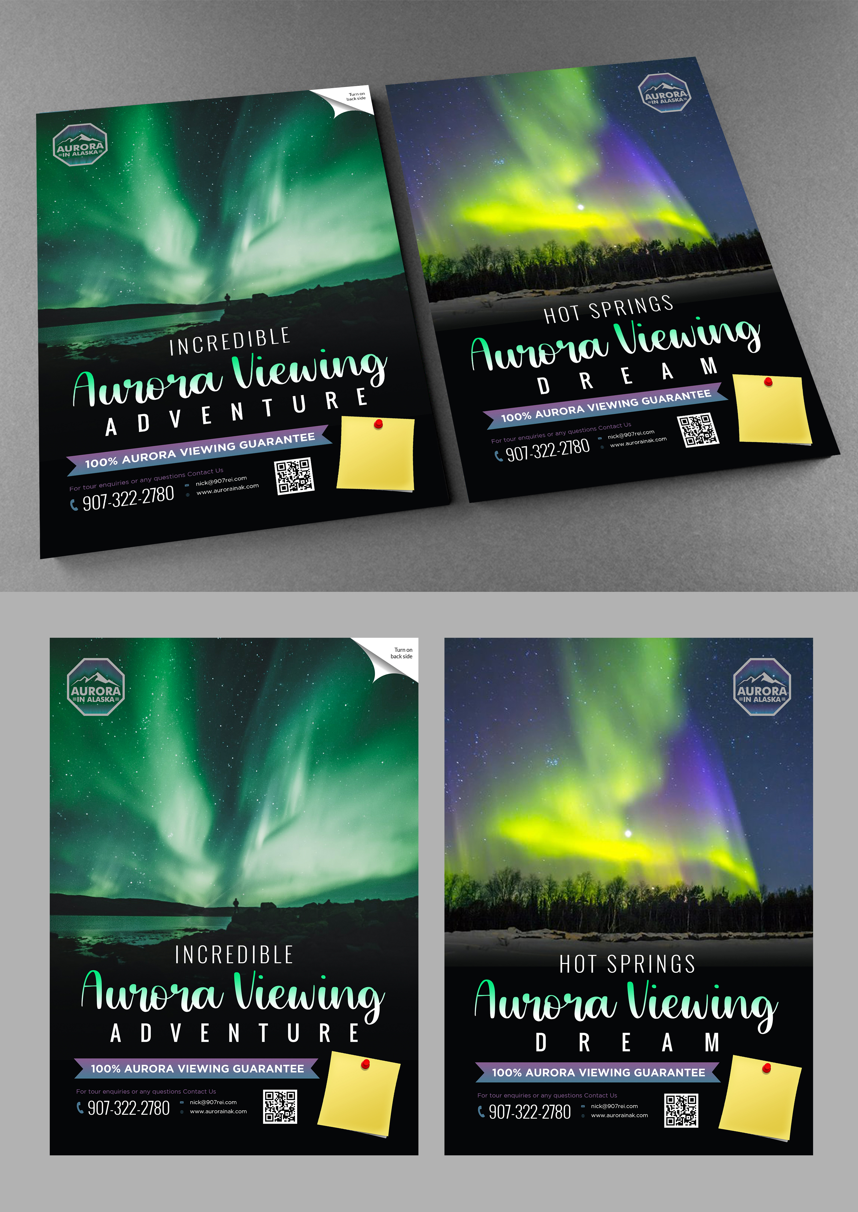Brochure Design by Schöpfer for Aurora in Alaska | Design #26366032